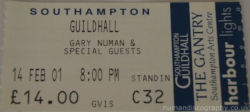 Southampton Ticket 2001